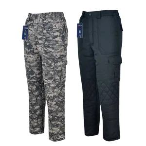 제이케이 남성 겨울 두툼한 기모 국방 면 건빵 카고바지 밀리터리 등산바지 작업복