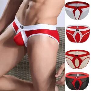 맨즈온탑 남자속옷 분리형 실크 삼각 남성섹시팬티
