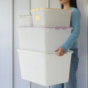 [리빙숲]스퀘어 리빙박스 72L 1+1/수납정리함/옷정리함/수납박스/펜트리 장난감 정리함