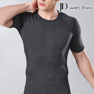 제임스딘 남성 발열 U넥 반팔 내의 내복 상의 JHMIT018