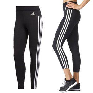 [아디다스] 에센셜 3S 레깅스 / 국내매장제품 삼선 스트라이프 타이즈 기능성 롱 헬스 요가 운동 BS4820...