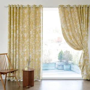 쟈가드플라워 특대형 암막커튼 2장