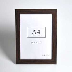 A4 사이즈 클래식브라운 액자 프레임 / 상장 자격증 사업자등록증 인테리어 사무실 우드 신고증 스탠드