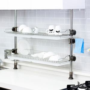 씽크선반 800-2단 (골드-반투명) 식기건조대