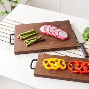 [바우하우스]북미산 호두나무 도마 모던핸들 4525 대 + 사은품증정 흑백요리사