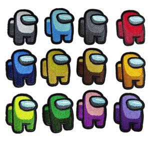 와펜 어몽어스 캐릭터 모음 모자 가방 옷 장식 열접착식 스티커 36종