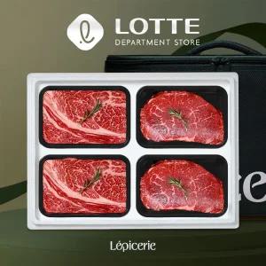 [롯데백화점]온도씨 1등급 구이정육4호 한우세트(1.6kg,등/등/불/불,HACCP)