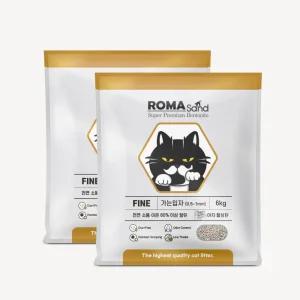 로마샌드 파인(가는입자) 세트 (6kg x 2포) 벤토나이트 고양이모래