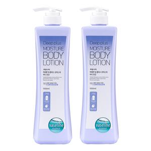 바세린 대용량 바디로션 딥플러스 1000ml 2개 / 고보습 로션