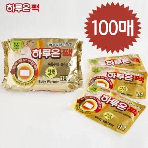 28년 11월 국산 하루온팩 100매입 붙이는 핫팩 하루종일 따뜻 최신제조