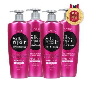 [엘지생활건강]엘라스틴 실크리페어 샤이닝 골드 컨디셔너 550ml X 4개