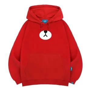 엘라모 기모H 베어노우즈 후드티 남녀공용 빅사이즈 M~4XL