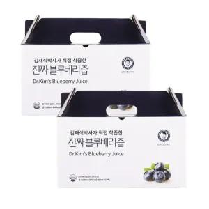 [김재식헬스푸드] 진짜블루베리즙 80ml 21팩 x 2박스 (총42팩)