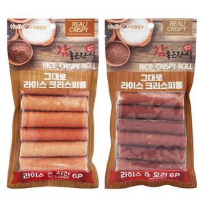 참좋은간식 그대로 라이스 크리스피롤 6P (치킨/오리)
