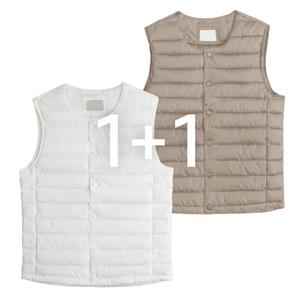 [엠엔씨][MNC] 1+1 남녀공용 초경량 R패딩조끼 (MDPD061TE)