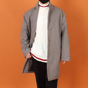 [우기브로]WBH 남자 빅사이즈 누빔 안감 인포켓 베이직 코트