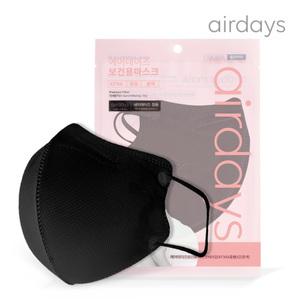 에어데이즈 중형 KF94 새부리형 마스크 50매 100매 화이트 블랙