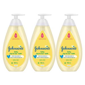 존슨즈베이비 탑투토 베이비 바스, 500ml, 3개
