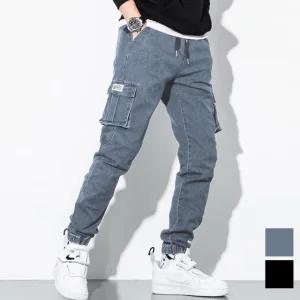 남자 밴딩 카고 청바지 데님조거팬츠 스판 여름 가을 겨울
