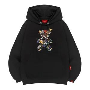엘라모 3H 플라워베어 후드티 남녀공용 빅사이즈 M~4XL