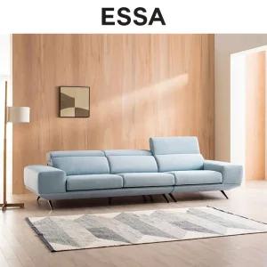 [12.02-14 쿠션1개증정]에비뉴 4인 헤드기능 리브 패브릭 소파