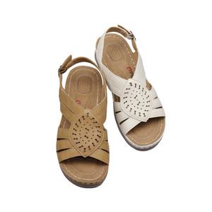 폭신폭신 발편한 키높이 그리스 펀칭 수제 샌들