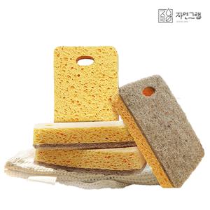 자연그램 천연 수세미 4개입