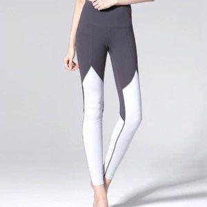 [리나라인]TP34-투톤 배색 시스루 포인트 레깅스