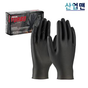 엠비덱스 터보블랙 프리미엄 블랙니트릴장갑 100매 S M L 주방 의료 세차