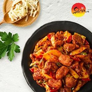 [유가네]T 유가네 닭갈비 오리지널 300g x 3팩 + 쫄면 1팩 + 치즈 27g 1팩