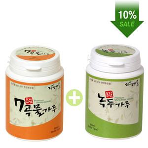 자연마을 지성피부 곡물팩 2종 (7곡물가루+녹두가루)