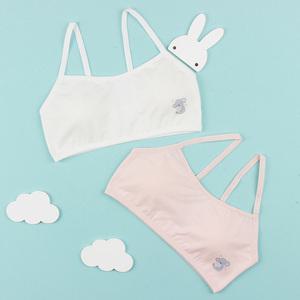 주니어 스포츠 어깨끈 브라 탑 속옷 2매 세트 JUB-005