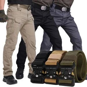 장바9니 여름 전술바지 벨트세트 쿨원단스판 카고바지