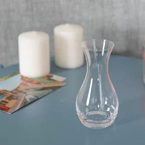 유리 글라스 원형 화병 리즈 12cm 꽃병 인테리어 장식 소품 투명 원예 용품 꽃꽂이 가드닝