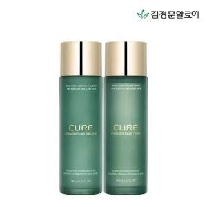 [10%+카드12%] 김정문알로에 큐어 하이드라 수딩 토너+에멀젼 130ml