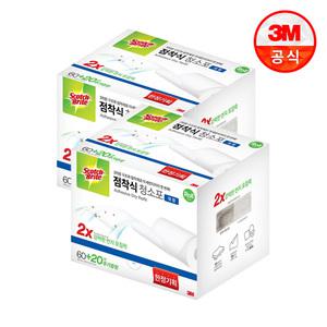3M 정전기 점착식 청소포 대형 160매(60+20매X2팩)