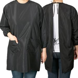 헤어베스트 안티스플래쉬 긴팔 작업복 앞치마 - 블랙