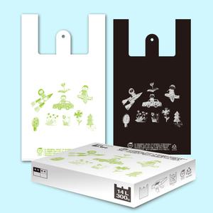 친환경 비닐봉투 손잡이봉투 14L/300매 환경오염 저감물질 함유