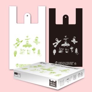 친환경 비닐봉투 손잡이봉투 19.5L/200매 환경오염 저감물질 함유