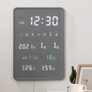 플라이토 멀티 우드 인테리어 LED 벽시계 35cm / 구매평 이벤트