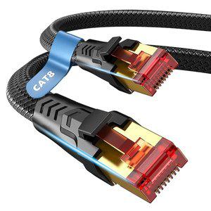 [코드웨이] CAT8 랜선 인터넷 케이블 0.3m외