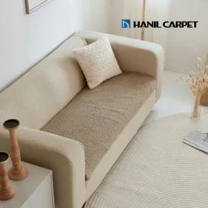 [한일카페트] 뽀글 양털 극세사 테디 소파패드 4인용 60X230