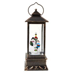 아트 오르골 랜턴 - 사각 눈사람 친구들/키즈맘아트 크리스마스 캠핑 스노우볼 선물 불타는 무드등 불멍