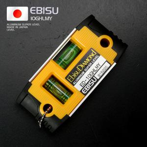 휴대용 자석수평기 EBISU ED-10GHLMY 초강력자석부착 소형 미니 수평기 축광형광기능