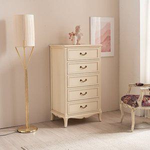 [리체갤러리] 수입 프렌치 엔틱가구 원목 빈티지엔틱 엘라 로사 컬러 5단 서랍장