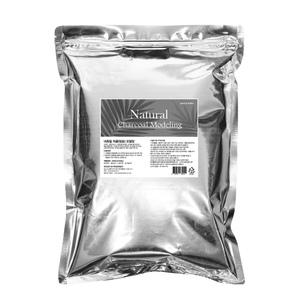 네츄럴모델링 참숯 차콜 고무팩 모델링팩 2000ml 피부관리재료 피부 모공 속 노폐물 피지