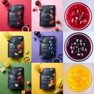 오트리 청크잼 리플잼 1kg 6종 모음 딸기 복숭아 사과 애플망고 라즈베리 블루베리