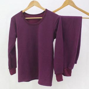 (제이지몰)디노바시 여성 두꺼운 털 융기모 양모 내의 할머니 방한 내복세트 2822