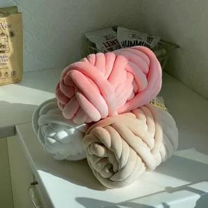 자영이꺼 자이언트얀 가방 핸드니팅 벨벳 1kg 만들기