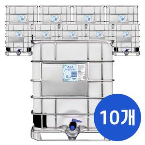 크로바 초순수 3차 살균 정제수 1톤 x10 반도체 UV살균 지게차배터리 가습기 멸균증류수 의료용 산업용